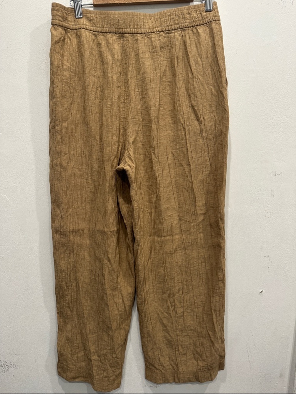 Madewell Crinkle Crepe Straight Peg Crop Pant large pockets cottage core coast - Picture 6 of 8